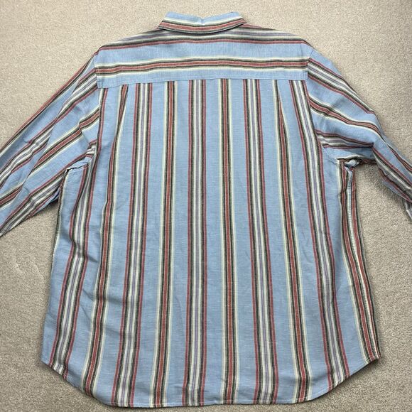 Tommy Bahama Cabana Stripe Linen Shirt Button Long Sleeve Shirt Men's Size XL - Picture 7 of 15